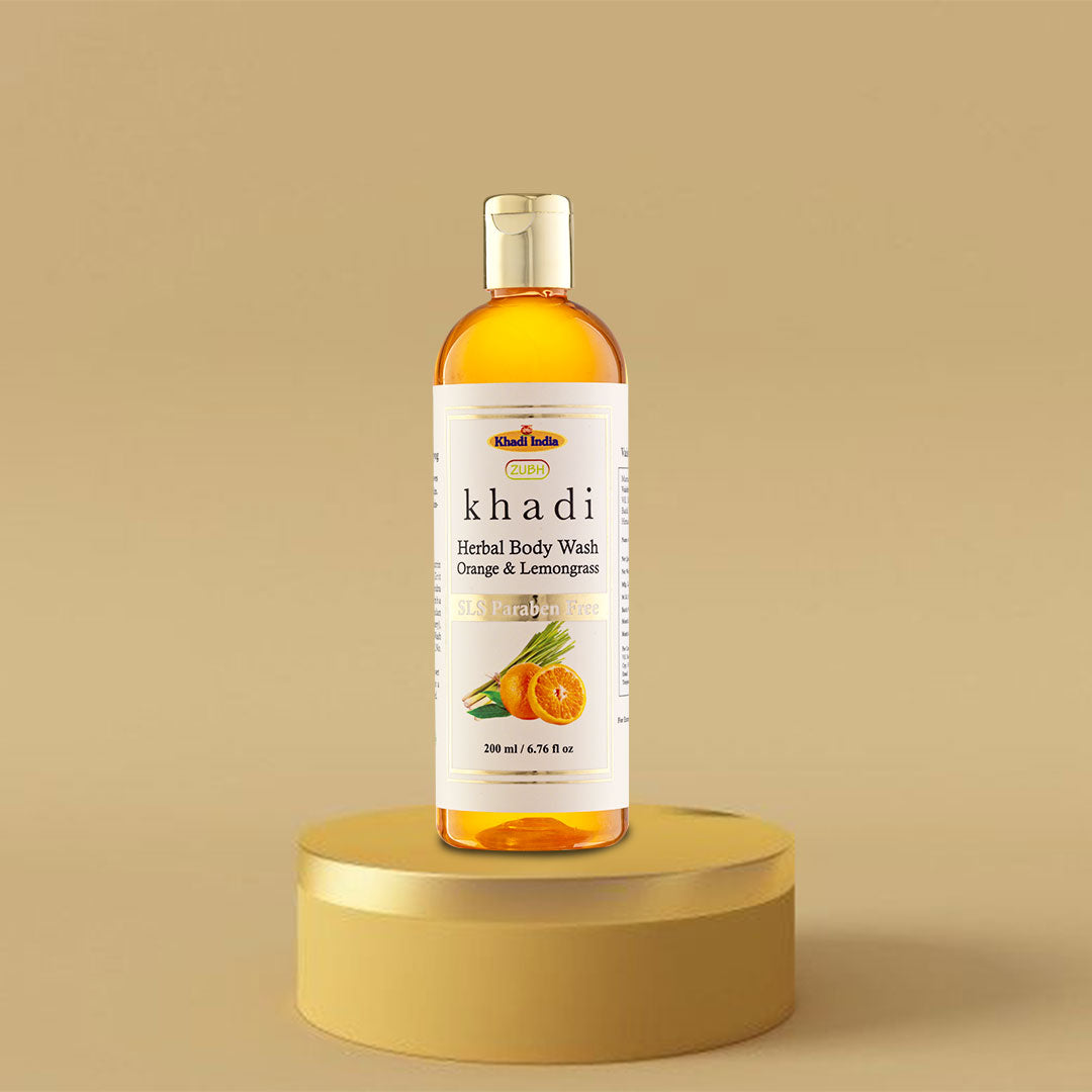 Orange Lemongrass Body wash 200 ml | Zubh Khadi