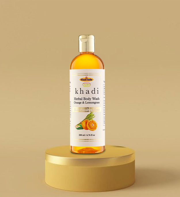 Orange Lemongrass Body wash 200 ml | Zubh Khadi