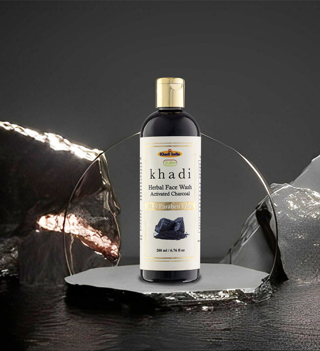 Activated Charcoal Face Wash - 200 ml | Zubh Khadi