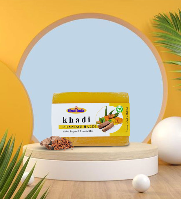 Chandan Haldi Soap 125 gms | Zubh Khadi