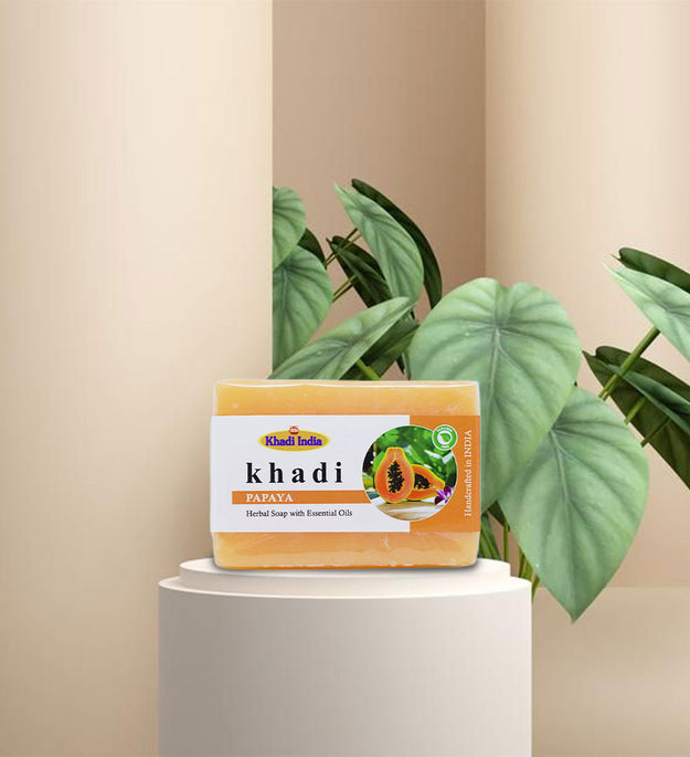 Papaya Soap 125 gms | Zubh Khadi