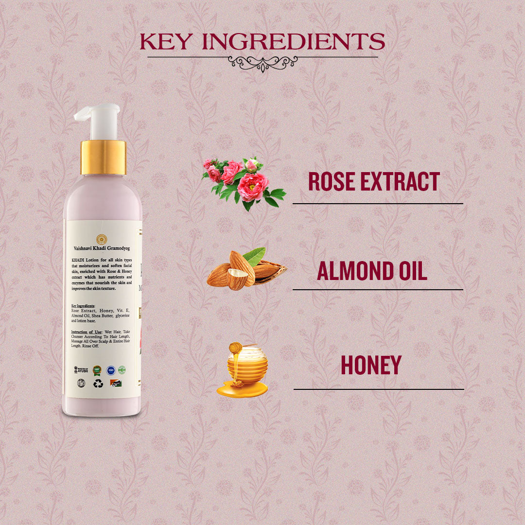 Rose Honey Lotion 200 ml | Zubh Khadi