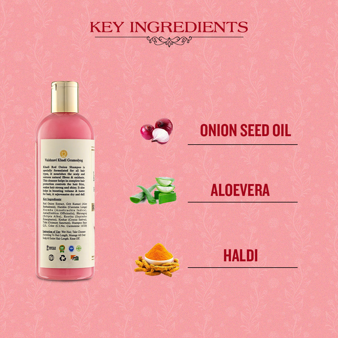 Red Onion Shampoo - 200ml | Zubh khadi