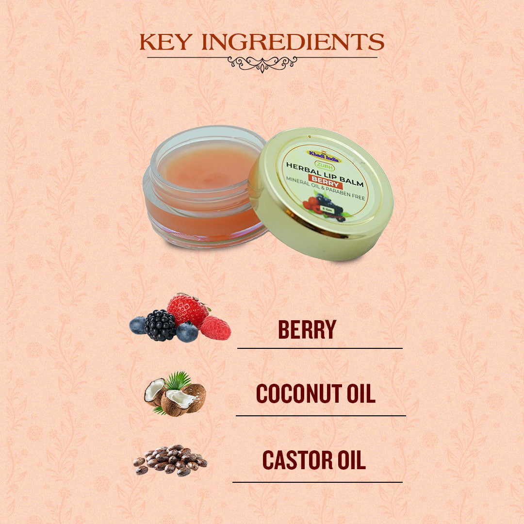 Berry Lip Balm 5 gms | Zubh Khadi