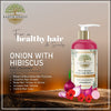 Onion with Hibiscus hair Cleanser sulphate free 300 ml | Earth Khadi