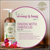Onion & Hibiscus Hair Oil free from Mineral Oil 200 ml | Earth Khadi