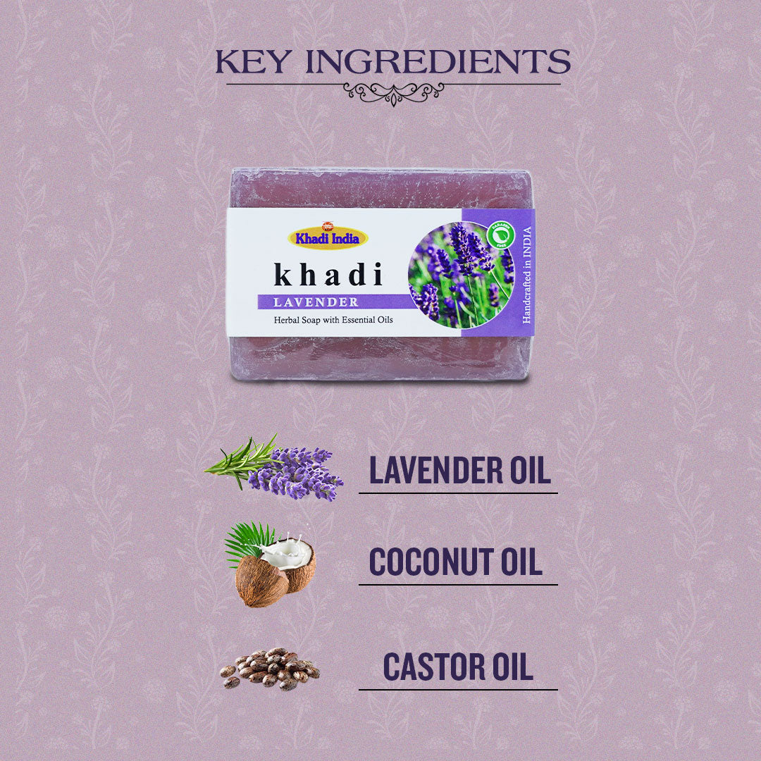 Lavender Soap 125 gms | Zubh Khadi